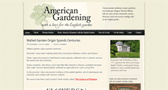 Desktop Screenshot of americangardening.net